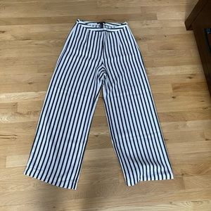 Forever 21 striped wide leg pant